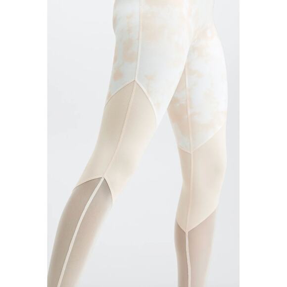 Fabletics Leggings Womens X Small White Orange Zone High Waisted 7/8 Powerhold - Picture 4 of 9